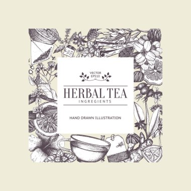 elle çizilmiş çay kroki