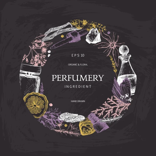 Diseño para cosméticos y perfumería — Vector de stock