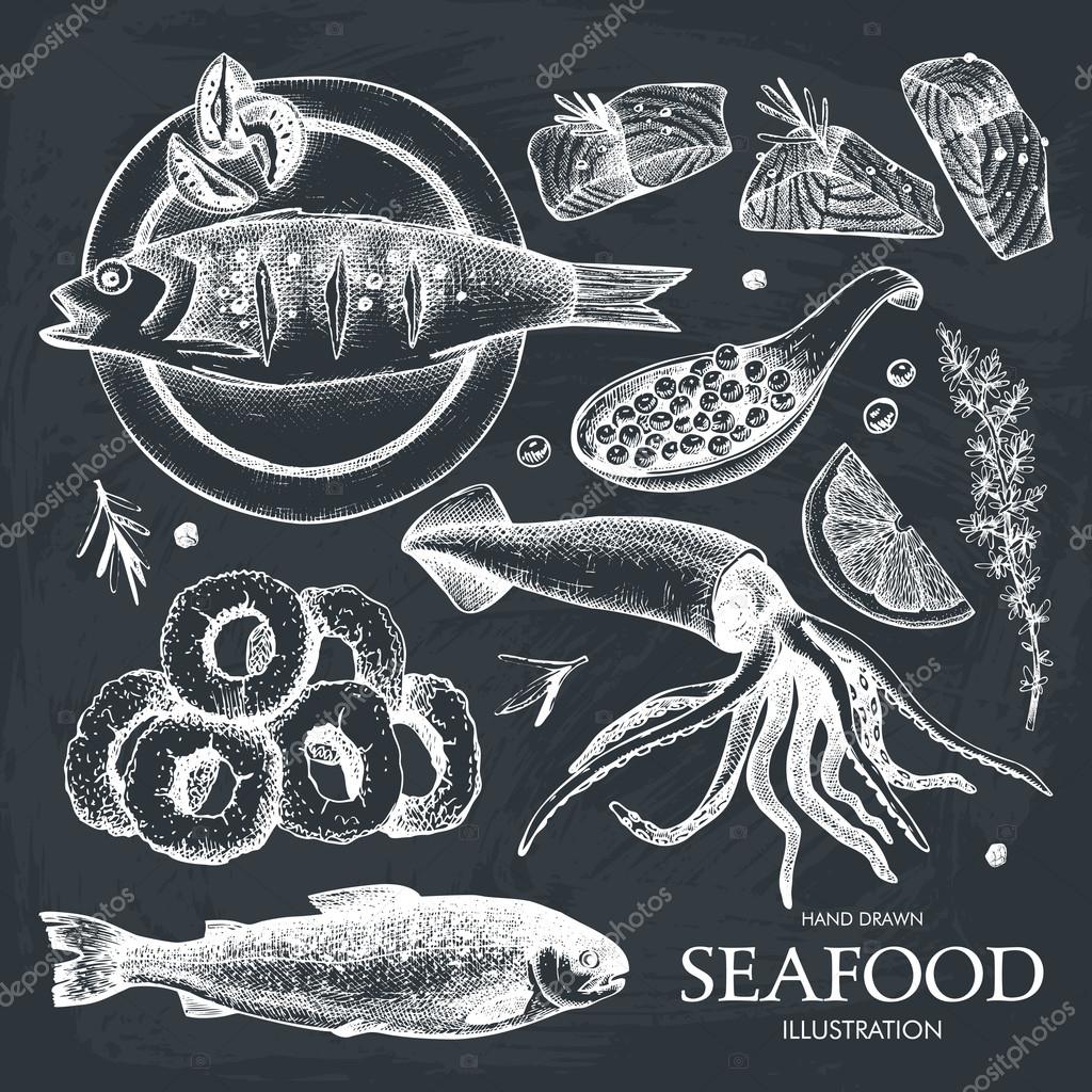 皿に魚ストックベクター ロイヤリティフリー皿に魚イラスト Depositphotos