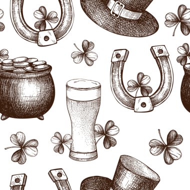 St. Patrick'ın gün için seamless modeli