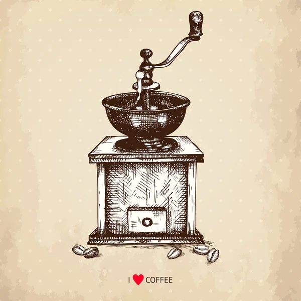 Moulin à café Illustration — Image vectorielle