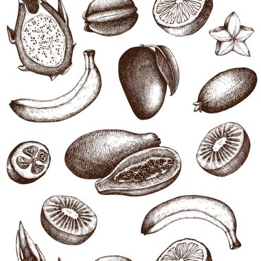 tropik meyve arkaplanı