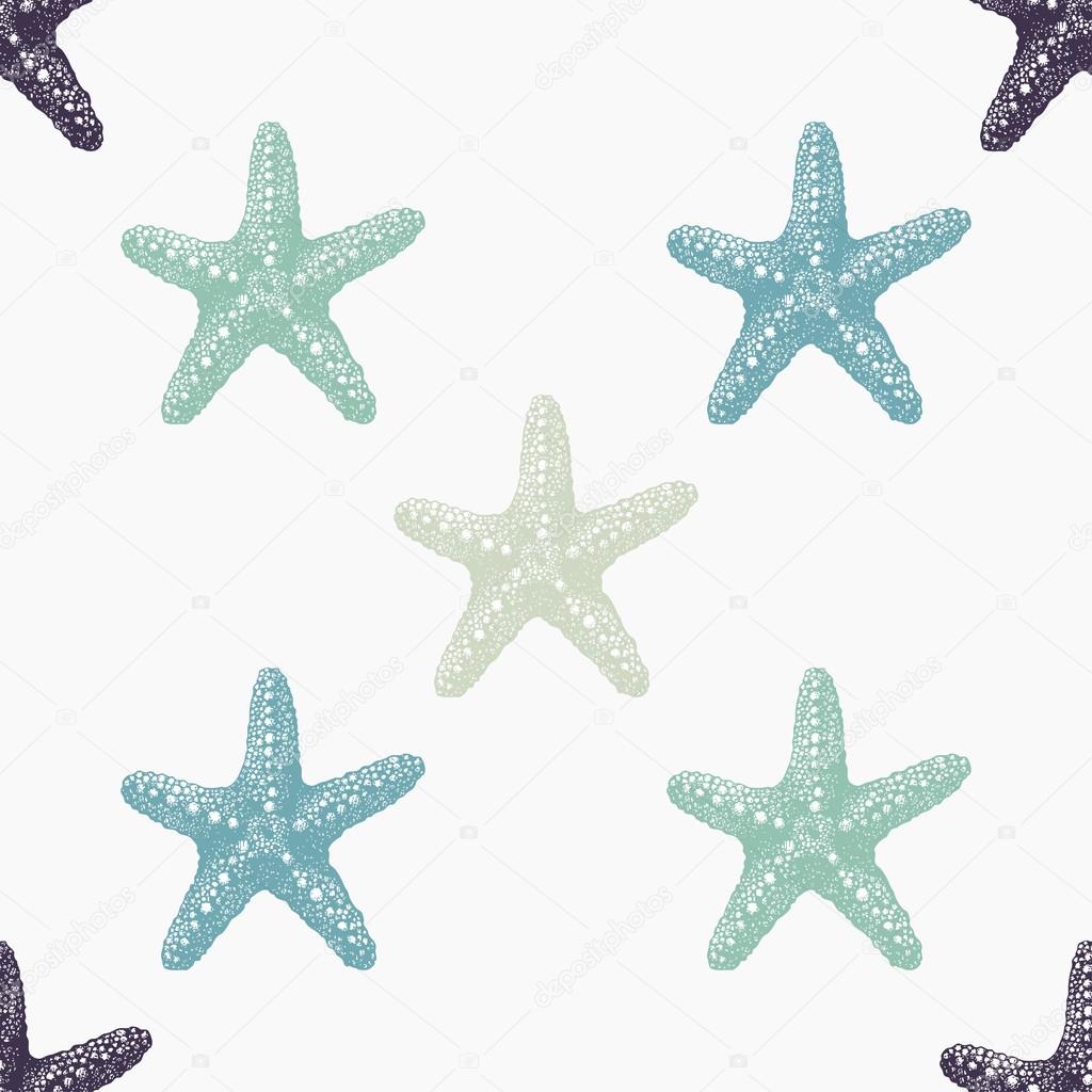 sea stars sketch pattern