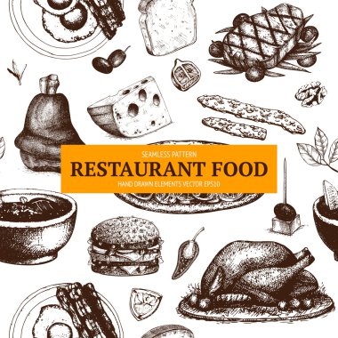 menu de restaurant ou café