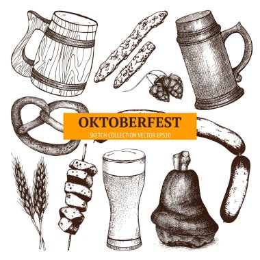 Oktoberfest için Alman geleneksel gıda