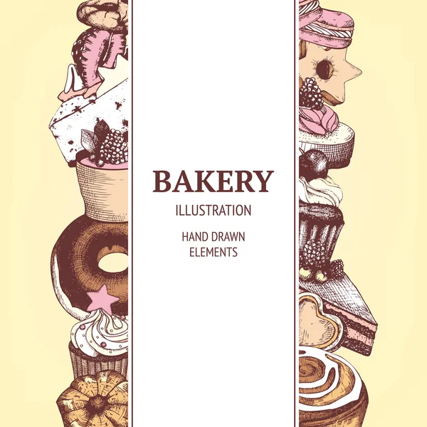 Design för bageri eller bakning shop — Stock vektor