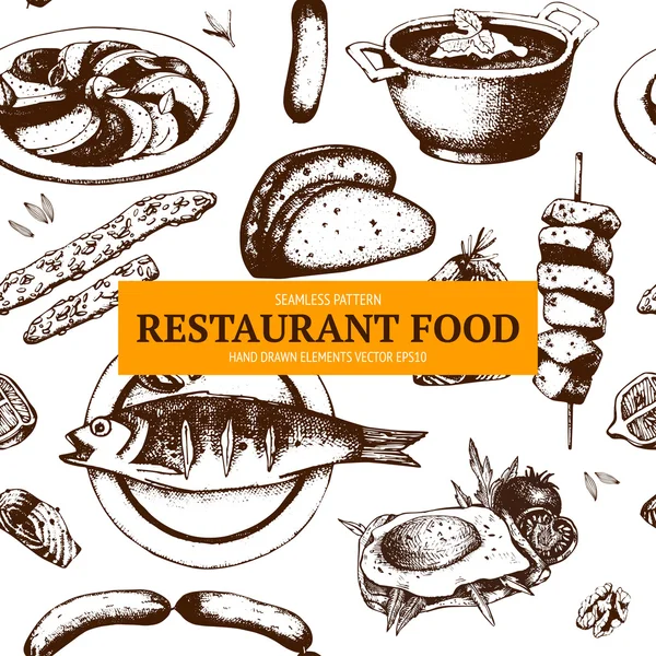 Menu restaurant ou café — Image vectorielle