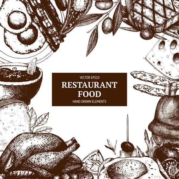 Restaurant of café menu — Stockvector