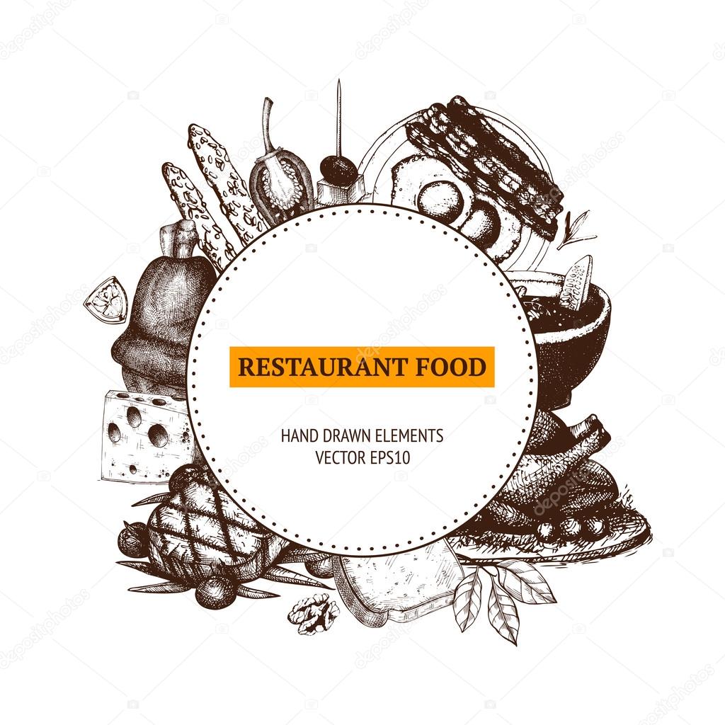 Restaurant or cafe menu