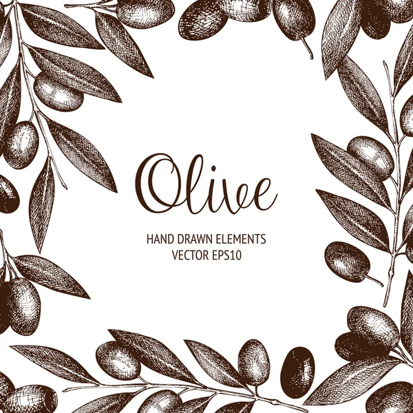 Vintage fond olive — Image vectorielle