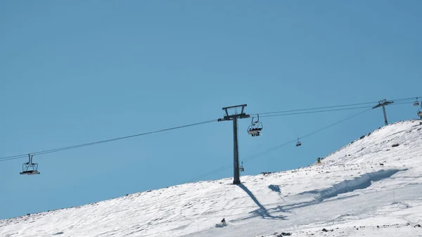 Ropeway on the slope of Erciyes mount — Stock Photo, Image