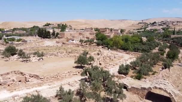 Reruntuhan kota kuno Dara, kota benteng Romawi Timur di Mesopotamia utara — Stok Video