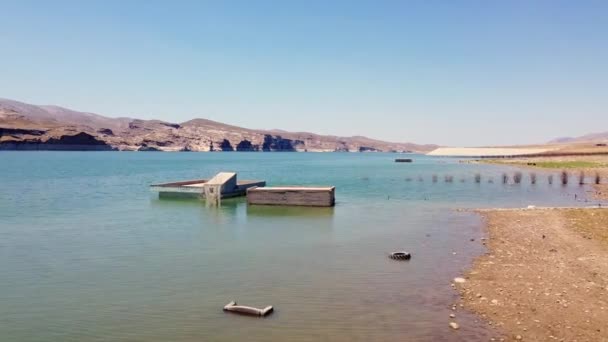 Vattenreservoar vid floden Tigris — Stockvideo