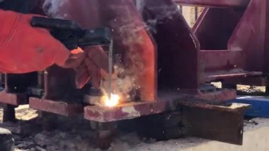 Kaynak işçiliğine yakın çekim