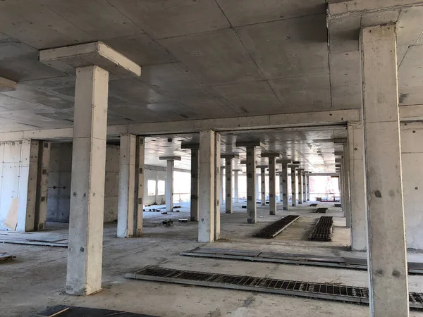 Pilastri in cemento armato e solaio — Foto Stock