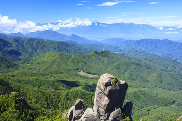 Big rock and Mountain — Stock Photo, Image