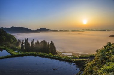 Sunrise bulutlar Denizi