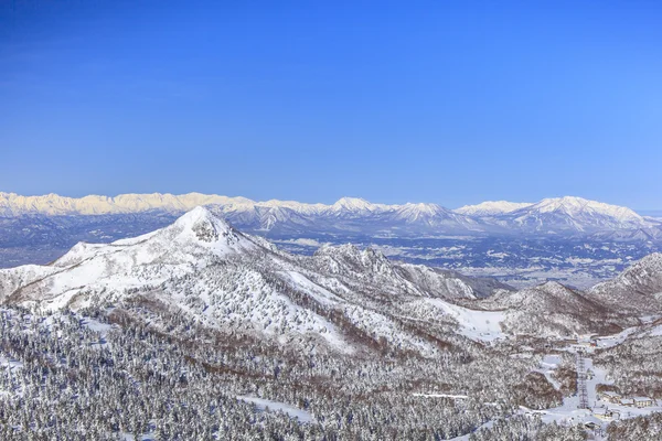 Shiga kogen på vintern — Stockfoto