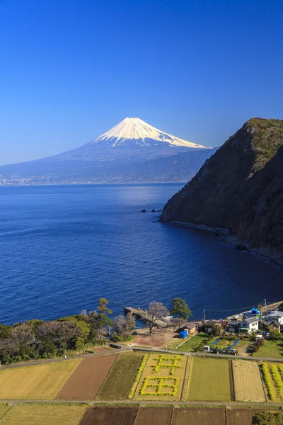 Suruga Bay e Mt. Fuji. — Fotografia de Stock