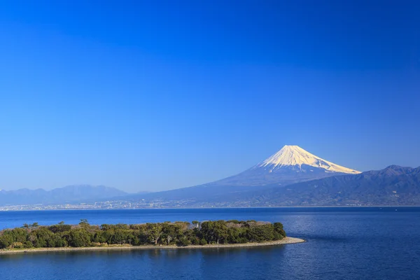 Cape Osezaki og Mt. Fuji – stockfoto