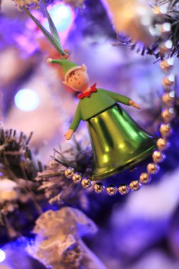 Noel elf-çanları retro tarzı