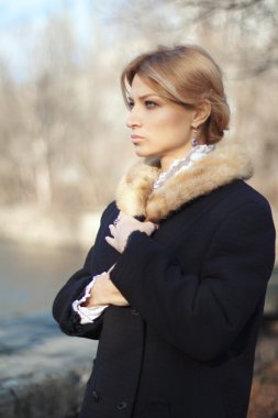 Sonbahar günü, geçen yüzyılın kadın portresi