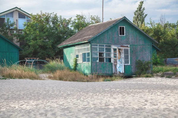 Abandoned soviet recreation center in seaside resort — Stock Photo, Image
