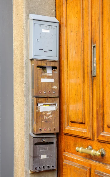 Cassette postali francesi — Foto Stock