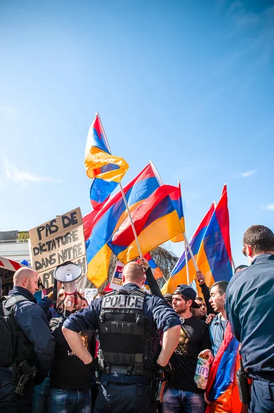 Protest gegen Armenien-Konflikt — Stockfoto
