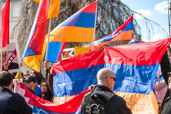 Protest gegen Armenien-Konflikt — Stockfoto