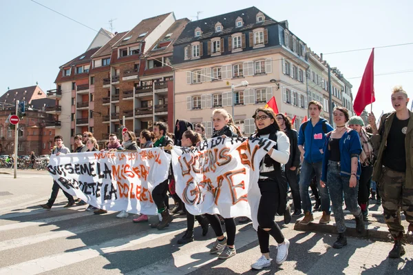 April protest against Labour reforms in France — Stock Photo, Image