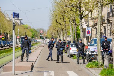 Fransa'da emek reformları karşı Nisan protesto