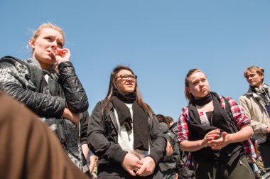 Fransa'da emek reformları karşı Nisan protesto
