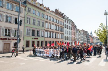 Fransa'da emek reformları karşı Nisan protesto