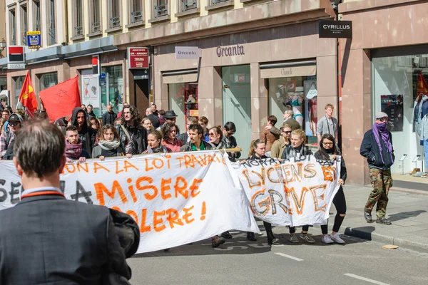 April protest against Labour reforms in France — Stock Photo, Image