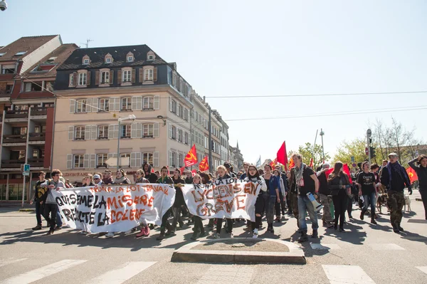 Dubna protest proti práce reformy ve Francii — Stock fotografie