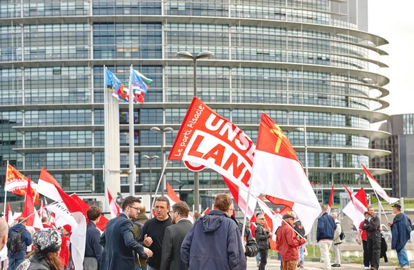 Protest przeciwko syntezy jądrowej regionu Alzacji, Lotaryngii i Champa — Zdjęcie stockowe