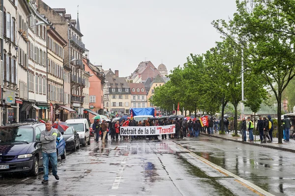 Mayo protesta contra las reformas laborales en Francia — Foto de Stock