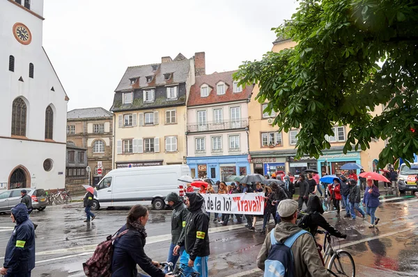 May protest against France labour reforms — Stock Photo, Image