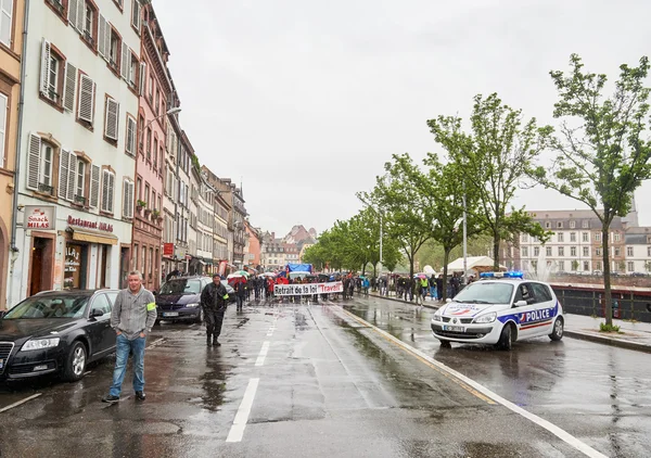 Mayo protesta contra las reformas laborales en Francia —  Fotos de Stock