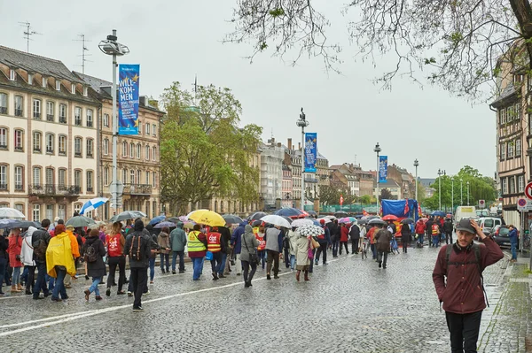 Strasbourg transportation paralyzed during protest