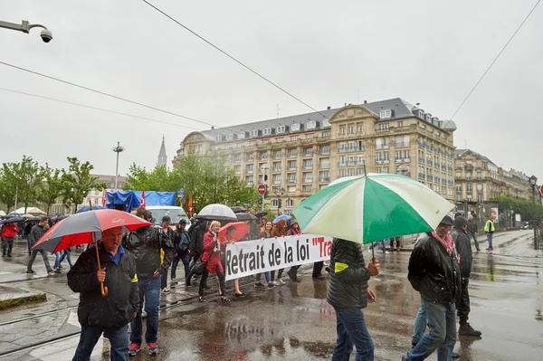 May protest against France labour reforms — ストック写真