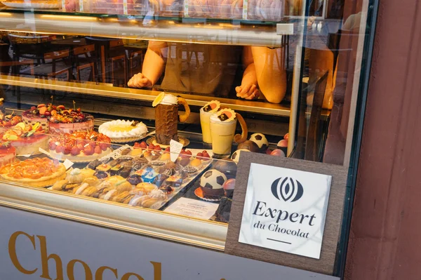 Expert du Chocolat - Firma del certificato di esperto di cioccolato — Foto Stock