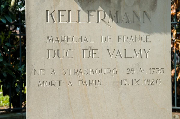 Detail of statue representing Kellermann — Stock Photo, Image