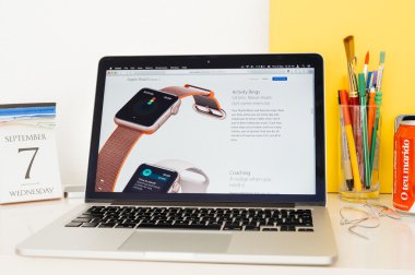 Etkinlik halka vitrine Apple bilgisayarlar Web sitesi, 