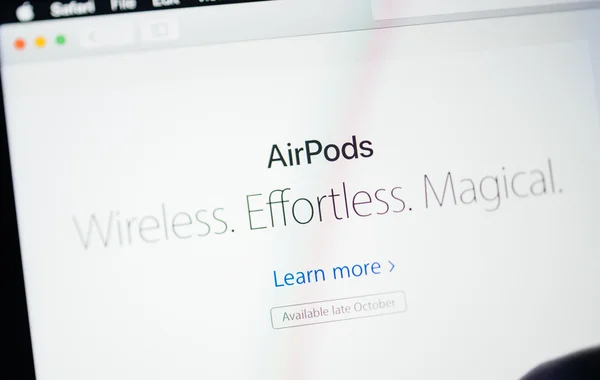 Airpods Wireless, snadná, kouzelné — Stock fotografie