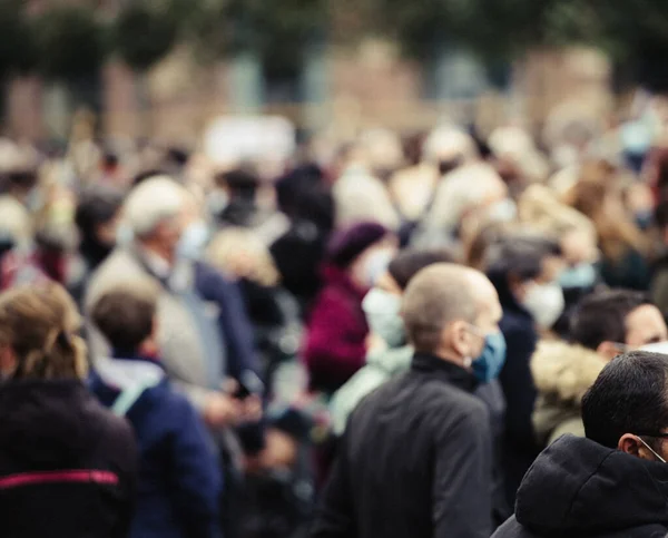 People Place Kleber per rendere omaggio all'insegnante di storia Samuel Paty — Foto Stock