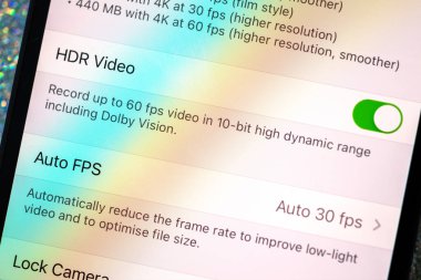 HDR video dolby vizyonu Yeni iPhone 12 Pro Pro 5G Max with triple-camera by Apple Computers