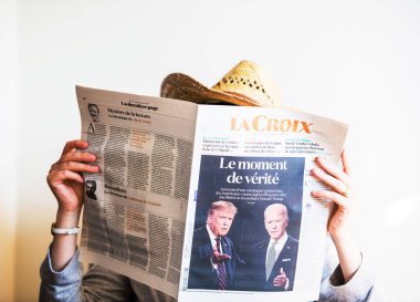 ABD başkanlığı seçimlerinin son gününde kapak sayfasında yer alan son gazete.