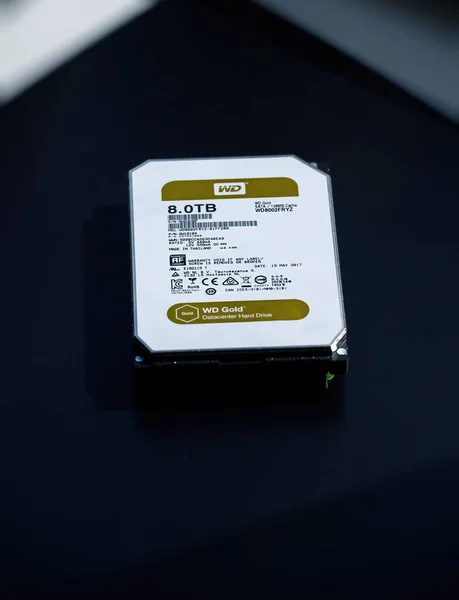 Paris Fransa Haziran 2017 Yeni Western Digital 8Tb Terabyte Veri — Stok fotoğraf